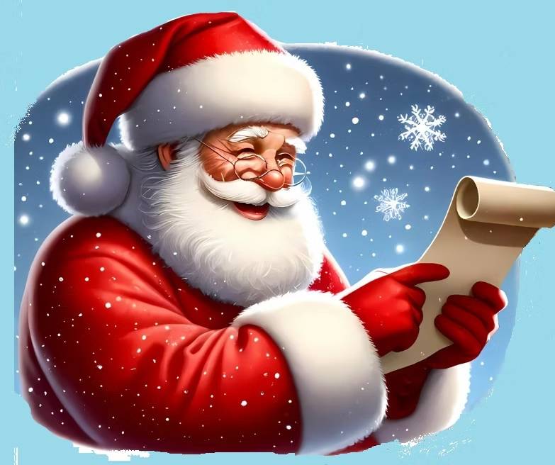 Santa checking list